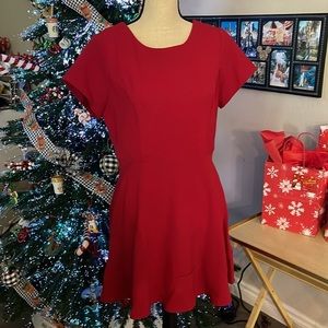 Speechless- size Large Red dress with lace detailing